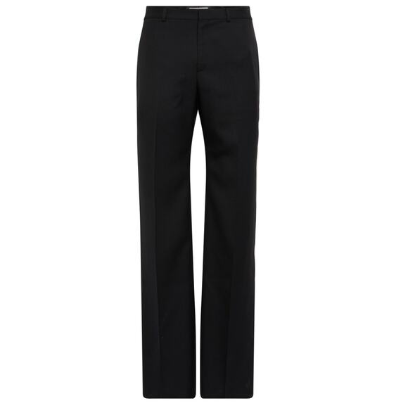 Men's Celine Straight Leg Trouser Pants in Wool Gabardine size FR48 in Black - Picture 1 of 8